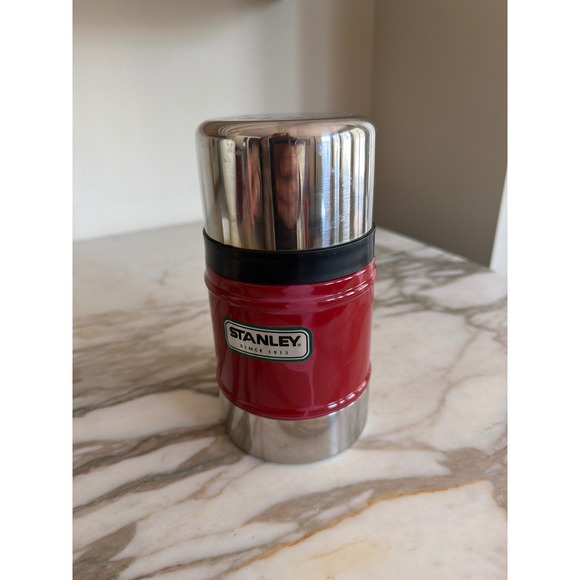 Stanley 17oz Vacuum Insulated Food Jar Red Stainless Steel Thermos EN12546-1 - Picture 2 of 6